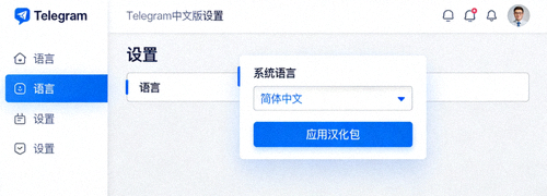 新手入门Telegram中文版设置界面：语言切换与汉化包应用